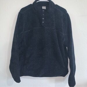 Member’s Mark alpine Sherpa blue freckled pullover M